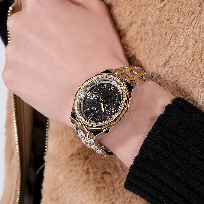 Guess Desire Trendy Two-tone Ladies Watch- GW0770L4